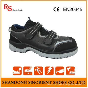 RS Real Safe Marque Pas de chaussures de sécurité en dentelle, cuir de daim Chaussures de sécurité d&#39;été RS015